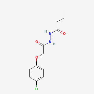 molecular formula C12H15ClN2O3 B4716861 N'-[2-(4-chlorophenoxy)acetyl]butanehydrazide 