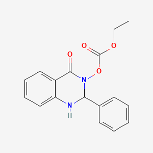 molecular formula C17H16N2O4 B4716940 ETHYL [4-OXO-2-PHENYL-1,4-DIHYDRO-3(2H)-QUINAZOLINYL] CARBONATE 