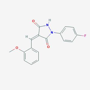1-(4-Fluorophenyl)-4-(2-methoxybenzylidene)-3,5-pyrazolidinedione