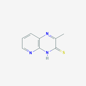 molecular formula C8H7N3S B047171 2-Methylpyrido[2,3-B]pyrazine-3(4H)-thione CAS No. 115366-84-2