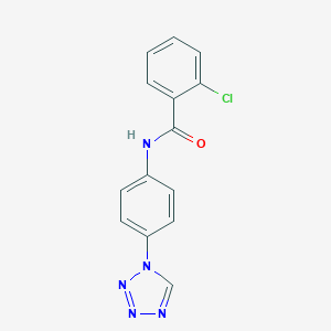 2-chloro-N-[4-(tetrazol-1-yl)phenyl]benzamide