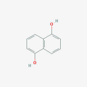 molecular formula C10H8O2<br>C10H6(OH)2<br>C10H8O2 B047172 1,5-Dihydroxynaphthalene CAS No. 83-56-7