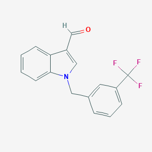 1-[3-(trifluoromethyl)benzyl]-1H-indole-3-carbaldehyde