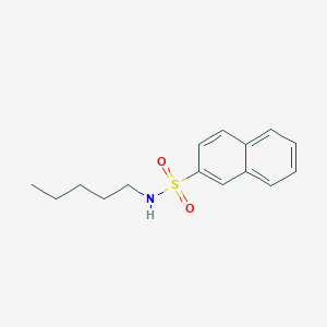 molecular formula C15H19NO2S B4717463 N-pentylnaphthalene-2-sulfonamide 