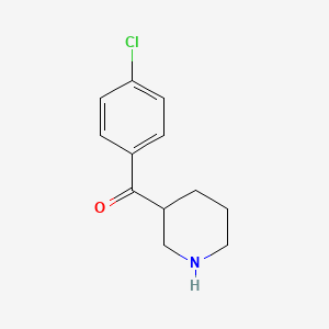 molecular formula C12H14ClNO B4717628 3-(4-Chlorobenzoyl)piperidine 