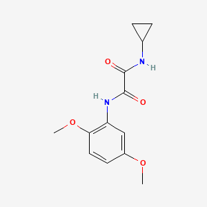 molecular formula C13H16N2O4 B4717636 N-cyclopropyl-N'-(2,5-dimethoxyphenyl)oxamide 