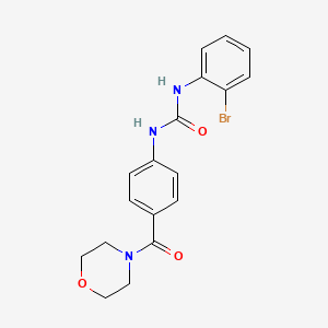 molecular formula C18H18BrN3O3 B4717941 N-(2-BROMOPHENYL)-N'-[4-(MORPHOLINOCARBONYL)PHENYL]UREA 