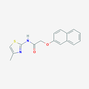 N-(4-methyl-1,3-thiazol-2-yl)-2-(2-naphthyloxy)acetamide