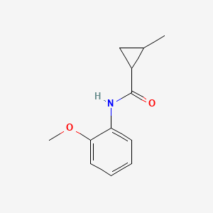 molecular formula C12H15NO2 B4718264 N-(2-methoxyphenyl)-2-methylcyclopropane-1-carboxamide 