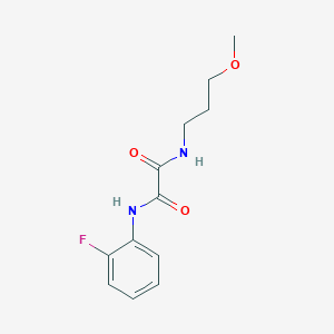 molecular formula C12H15FN2O3 B4718312 N'-(2-fluorophenyl)-N-(3-methoxypropyl)oxamide CAS No. 5919-52-8