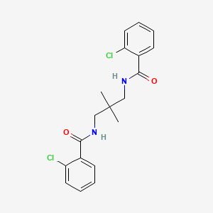 molecular formula C19H20Cl2N2O2 B4718537 N,N'-(2,2-DIMETHYL-1,3-PROPANEDIYL)BIS(2-CHLOROBENZAMIDE) 