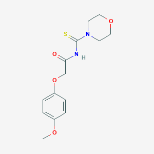 molecular formula C14H18N2O4S B471856 2-(4-methoxyphenoxy)-N-(morpholine-4-carbothioyl)acetamide CAS No. 328021-39-2