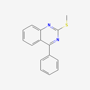 molecular formula C15H12N2S B4719121 2-(Methylsulfanyl)-4-phenylquinazoline 