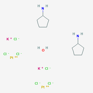 molecular formula C10H24Cl6K2N2OPt2 B047193 Kpt(cpa)Cl3 CAS No. 122792-68-1
