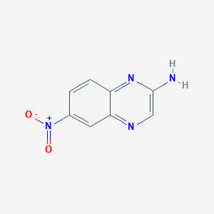 molecular formula C8H6N4O2 B047194 2-氨基-6-硝基喹喔啉 CAS No. 115726-26-6