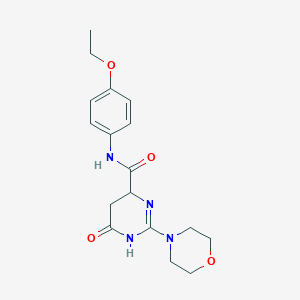 molecular formula C17H22N4O4 B4719410 N-(4-ethoxyphenyl)-2-(morpholin-4-yl)-6-oxo-3,4,5,6-tetrahydropyrimidine-4-carboxamide 