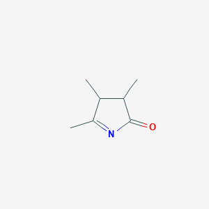 molecular formula C7H11NO B047195 3,4,5-Trimethyl-3,4-dihydropyrrol-2-one CAS No. 111862-11-4