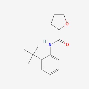 molecular formula C15H21NO2 B4719661 N-(2-tert-butylphenyl)oxolane-2-carboxamide 