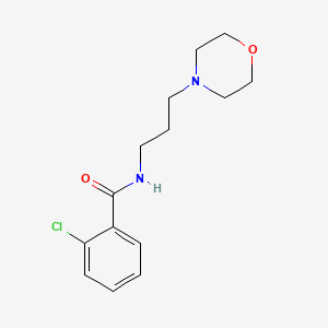 molecular formula C14H19ClN2O2 B4719968 2-chloro-N-[3-(morpholin-4-yl)propyl]benzamide 