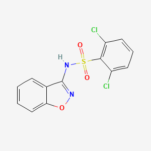 molecular formula C13H8Cl2N2O3S B4720018 N-(1,2-benzoxazol-3-yl)-2,6-dichlorobenzenesulfonamide 