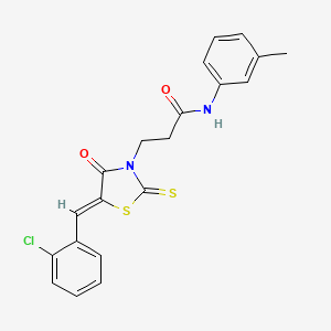 molecular formula C20H17ClN2O2S2 B4720160 N-Amino-N''-p-tolylsulfonyl-piperazin 