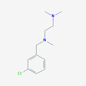 molecular formula C12H19ClN2 B4720704 N'-[(3-chlorophenyl)methyl]-N,N,N'-trimethylethane-1,2-diamine 