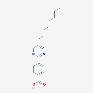 molecular formula C19H24N2O2 B047208 4-(5-Octylpyrimidin-2-YL)benzoic acid CAS No. 123020-87-1