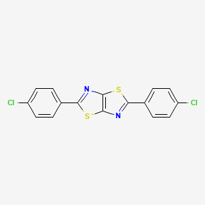 molecular formula C16H8Cl2N2S2 B4720848 BIS(4-CHLOROPHENYL)-[1,3]THIAZOLO[5,4-D][1,3]THIAZOLE 