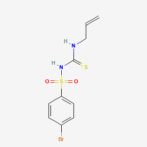 molecular formula C10H11BrN2O2S2 B4721045 Benzenesulfonamide, 4-bromo-N-[(2-propenylamino)thioxomethyl]- CAS No. 99070-05-0