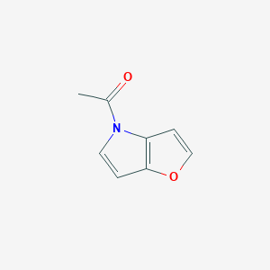 molecular formula C8H7NO2 B047212 1-(4H-Furo[3,2-b]pyrrol-4-yl)ethanone CAS No. 114810-50-3