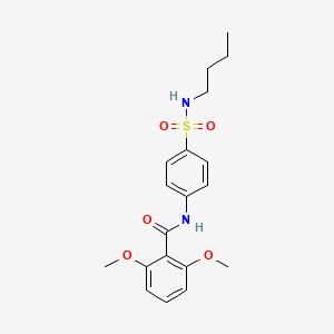 molecular formula C19H24N2O5S B4721392 N-[4-(butylsulfamoyl)phenyl]-2,6-dimethoxybenzamide 