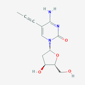molecular formula C12H15N3O4 B047217 5-(1-Propynyl)-2'-deoxycytidine CAS No. 117693-24-0
