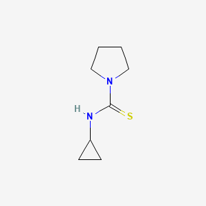 molecular formula C8H14N2S B4722175 N-cyclopropylpyrrolidine-1-carbothioamide 