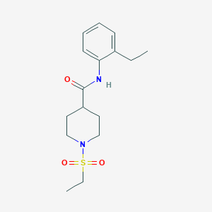 molecular formula C16H24N2O3S B4722459 N-(2-ethylphenyl)-1-(ethylsulfonyl)piperidine-4-carboxamide 