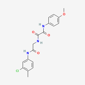 molecular formula C18H18ClN3O4 B4722798 N-[2-(3-chloro-4-methylanilino)-2-oxoethyl]-N'-(4-methoxyphenyl)oxamide 