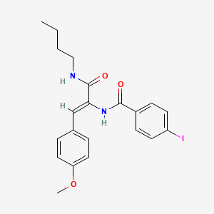 molecular formula C21H23IN2O3 B4722925 N-[(Z)-3-(butylamino)-1-(4-methoxyphenyl)-3-oxoprop-1-en-2-yl]-4-iodobenzamide 
