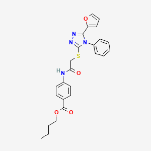 B4723081 butyl 4-[({[5-(2-furyl)-4-phenyl-4H-1,2,4-triazol-3-yl]thio}acetyl)amino]benzoate CAS No. 5926-72-7