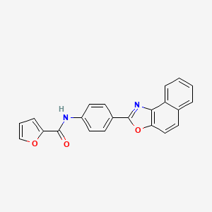 molecular formula C22H14N2O3 B4723118 N-[4-(naphtho[1,2-d][1,3]oxazol-2-yl)phenyl]furan-2-carboxamide CAS No. 714282-44-7