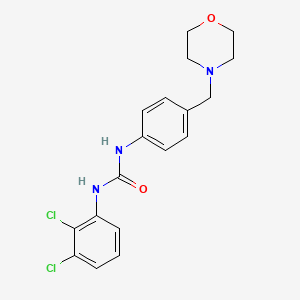 molecular formula C18H19Cl2N3O2 B4723645 N-(2,3-DICHLOROPHENYL)-N'-[4-(MORPHOLINOMETHYL)PHENYL]UREA 