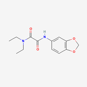 molecular formula C13H16N2O4 B4723670 N-(1,3-benzodioxol-5-yl)-N',N'-diethyloxamide 