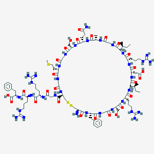 molecular formula C93H150N34O27S3 B047240 Atrial Natriuretic Peptide (4-24), frog CAS No. 118691-44-4