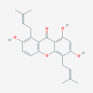 molecular formula C23H24O5 B047246 gerontoxanthone H CAS No. 125140-06-9