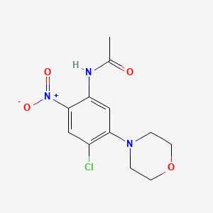 molecular formula C12H14ClN3O4 B4724810 N-[4-chloro-5-(morpholin-4-yl)-2-nitrophenyl]acetamide 