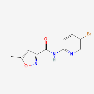 molecular formula C10H8BrN3O2 B4724829 N-(5-bromopyridin-2-yl)-5-methyl-1,2-oxazole-3-carboxamide 