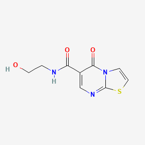 molecular formula C9H9N3O3S B4725433 N-(2-hydroxyethyl)-5-oxo-5H-[1,3]thiazolo[3,2-a]pyrimidine-6-carboxamide 