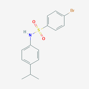 molecular formula C15H16BrNO2S B472566 4-bromo-N-(4-isopropylphenyl)benzenesulfonamide CAS No. 349138-99-4