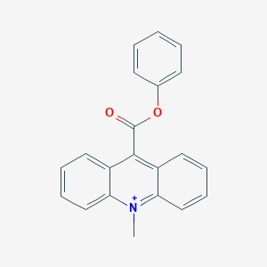molecular formula C21H16NO2+ B047257 9-Phenylcarboxylate-10-methylacridinium CAS No. 123632-55-3
