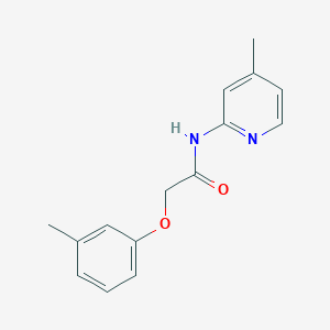2-(3-methylphenoxy)-N-(4-methyl-2-pyridinyl)acetamide