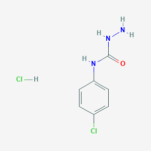 molecular formula C7H9Cl2N3O B047258 4-(4-氯苯基)氨基脲盐酸盐 CAS No. 124700-01-2