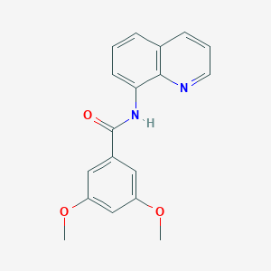 molecular formula C18H16N2O3 B472601 3,5-dimethoxy-N-(8-quinolinyl)benzamide CAS No. 337498-74-5